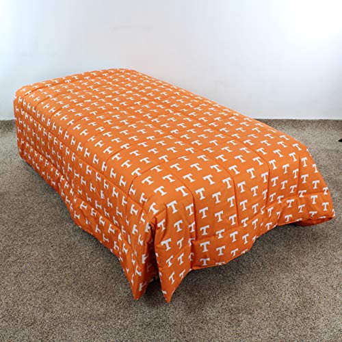 Image of College Covers Everything Comfy Tennessee Volunteers Reversible 3 Piece Comforter Set, Queen
