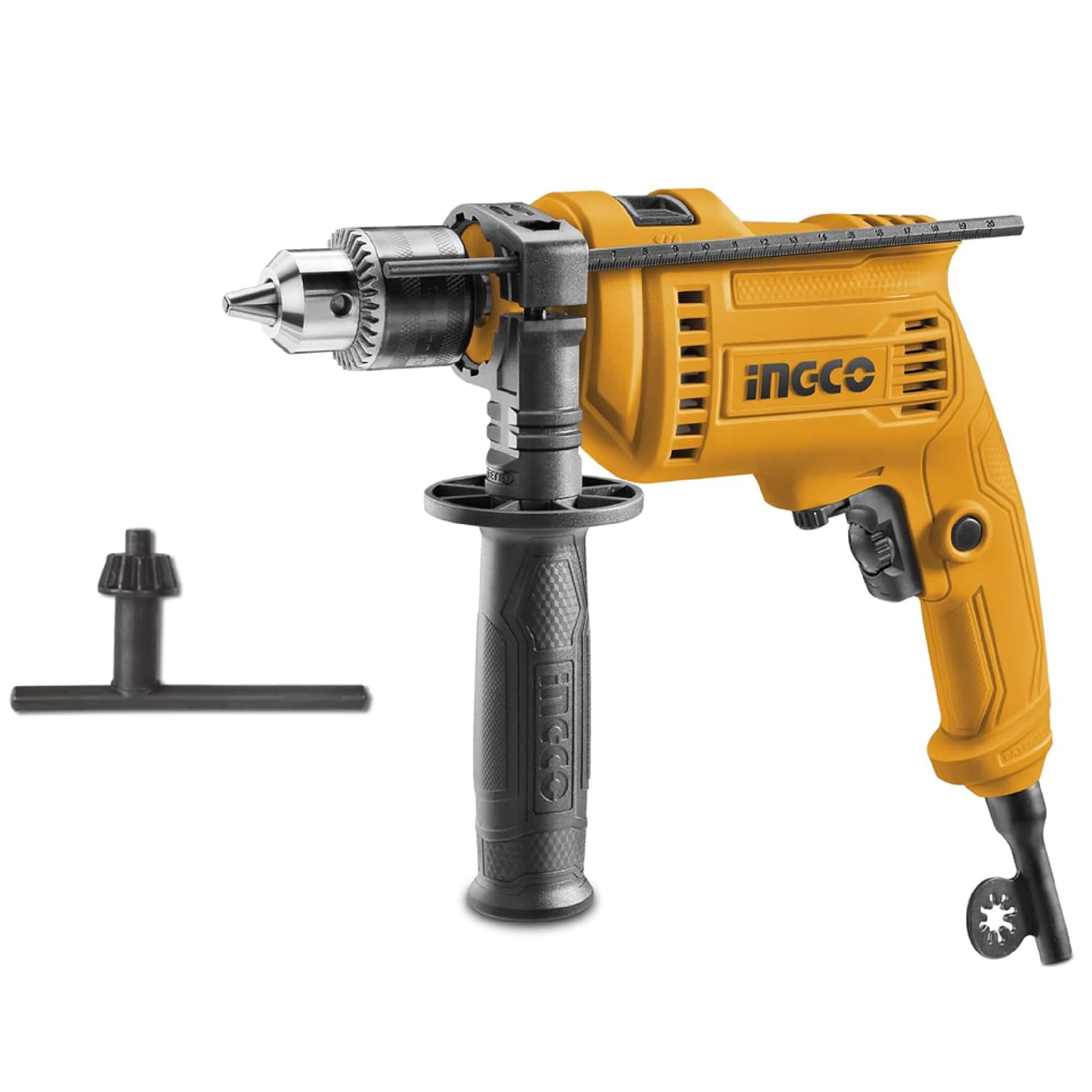 Impact Drill, 680W | 0-3000rpm | 13mm Power Hammer Drills, Variable Speed Corded Drill Machine, Froward/Reverse Switch Electric Drill with Depth Gauge Home Improvement Construction Concrete