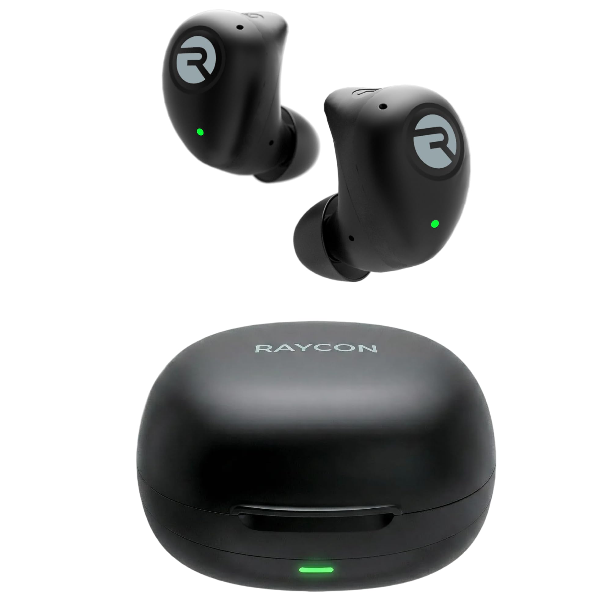 Raycon Fitness Bluetooth Wireless Earbuds + Microphone with Active Noise Canceling, Sweat & Water-Resistant Earphones, Running Headphones, Ear Buds Wireless Bluetooth 56 Hours Playtime (Black)