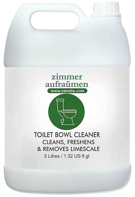 Zimmer Aufraumen - 5L Toilet Cleaner. Contains Benzalkonium Chloride to Remove 99.9% Bacteria, Germs & Viruses. ECONOMICAL. Biodegradable & Eco-friendly
