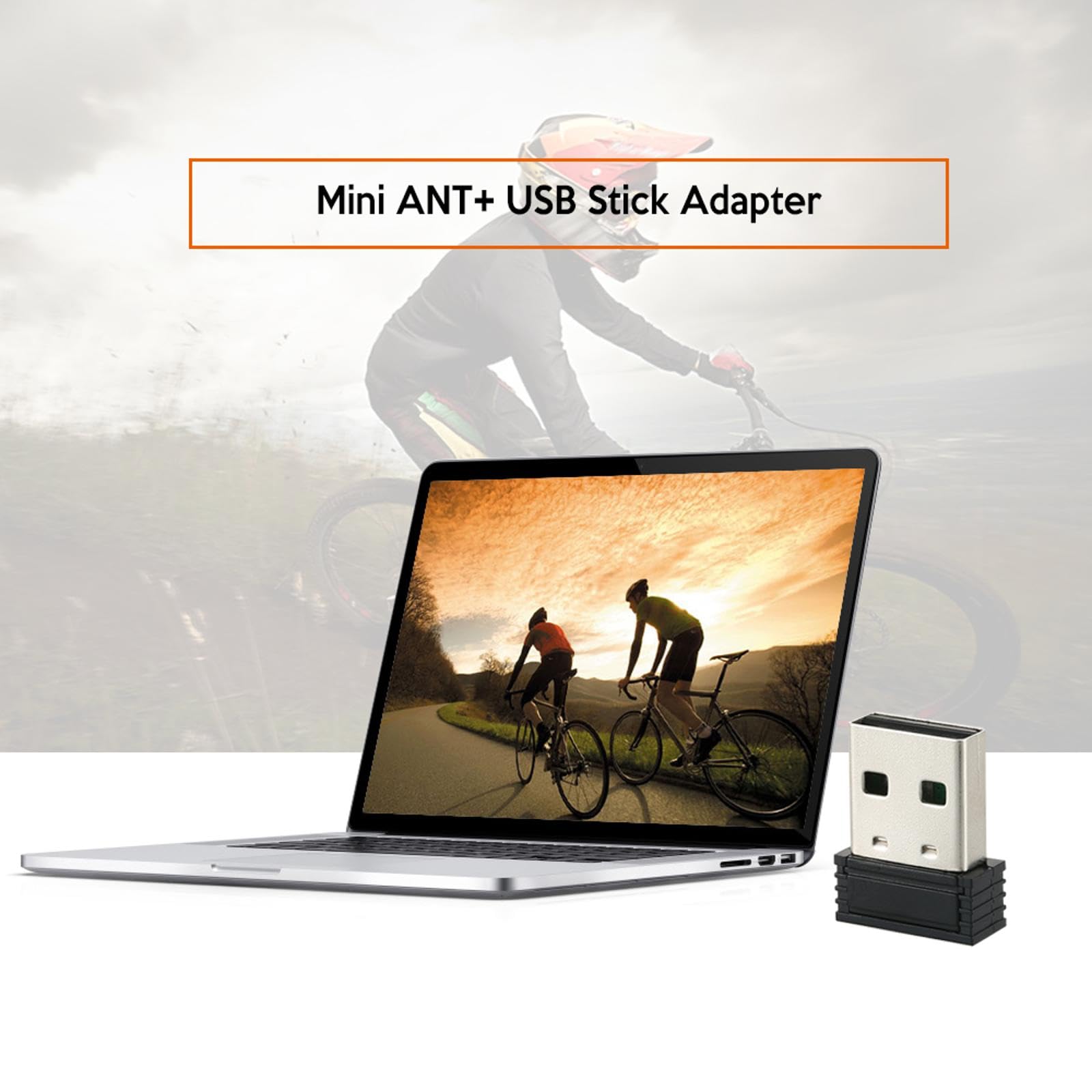 ANT+ USB Stick Adapter Dongle for Indoor Cycling Training Data Transmission for Garmin, for Zwift, for Wahoo