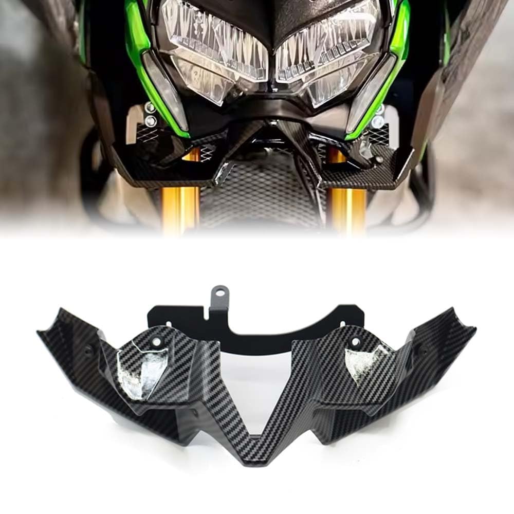 Per Z900 ZR900 SE ABS 2020-2024 Ali laterale Spoiler laterale Moto spoiler Ala aerodinamica Ala fissa (nero carbone)