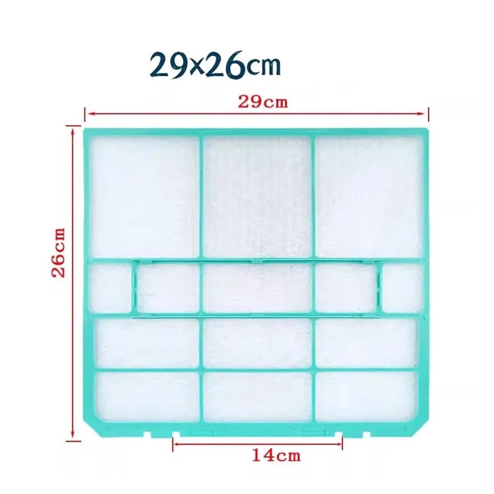 Filtros De Aire Acondicionado Personalizados, Compatibles Con Kelon, Hisense Y Whirlpool, De 1 A 1,5 HP. Piezas De Aire Acondicionado.(29x26 x2pcs)