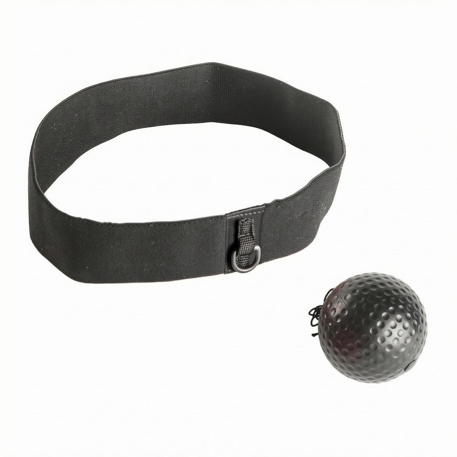 Head Strap Ball Dimpled Reaction Ball Headband Set Textured Buckle Headband Blk|Punching Bags-image-14