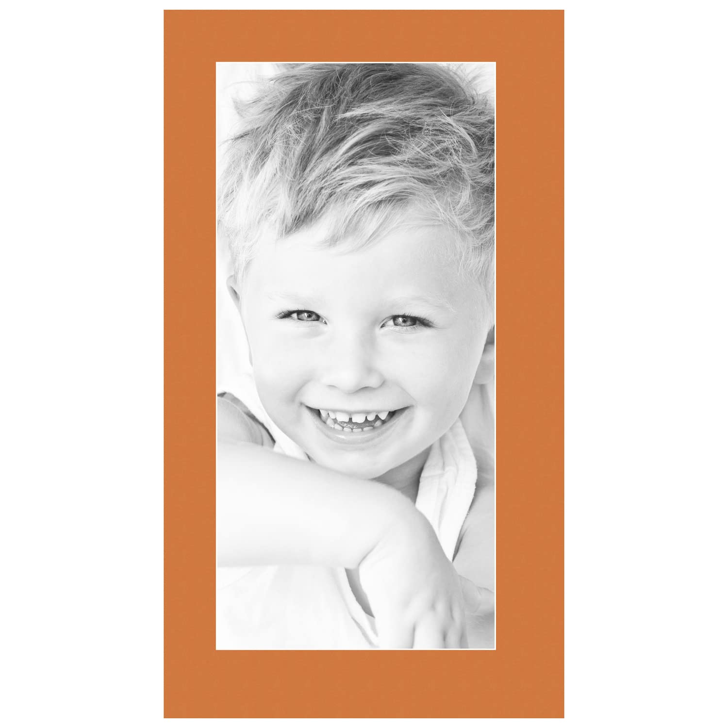 9x19 Tangerine / Octoberfest Custom Mat for Picture Frame with 5x15 opening size (Mat Only, Frame NOT Included)