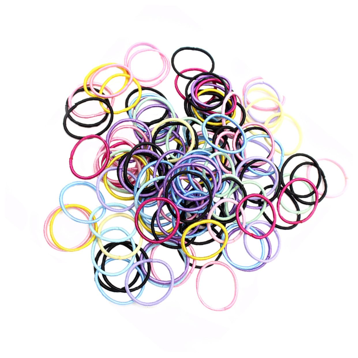 Beaupretty 600piezas Coleteros Elásticos Para Niño Niña Set De Multicolor De Anillos Para Cabello Accesorios Para Peinados Infantiles
