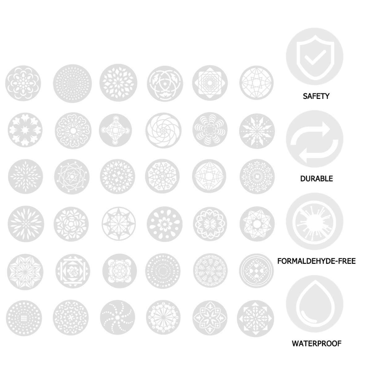 126pièces Pochoirs De Peinture Mandala Pour Diy Modèles Artistiques à Utiliser Sur Bois Sols Et Surfaces Plates