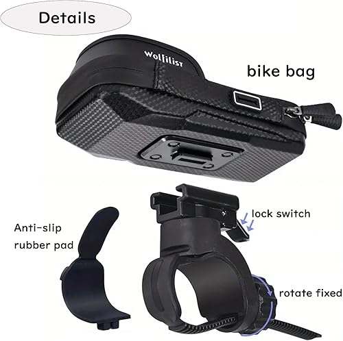 Miniatura 3 de Soporte para teléfono de bicicleta EVA impermeable para marco frontal de bicicleta, bolsa de tubo superior para bicicleta, soporte para teléfono de
