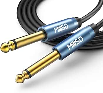 Amazon | MillSO ギターシールド S/S型プラグ 金メッキ 楽器用ケーブル