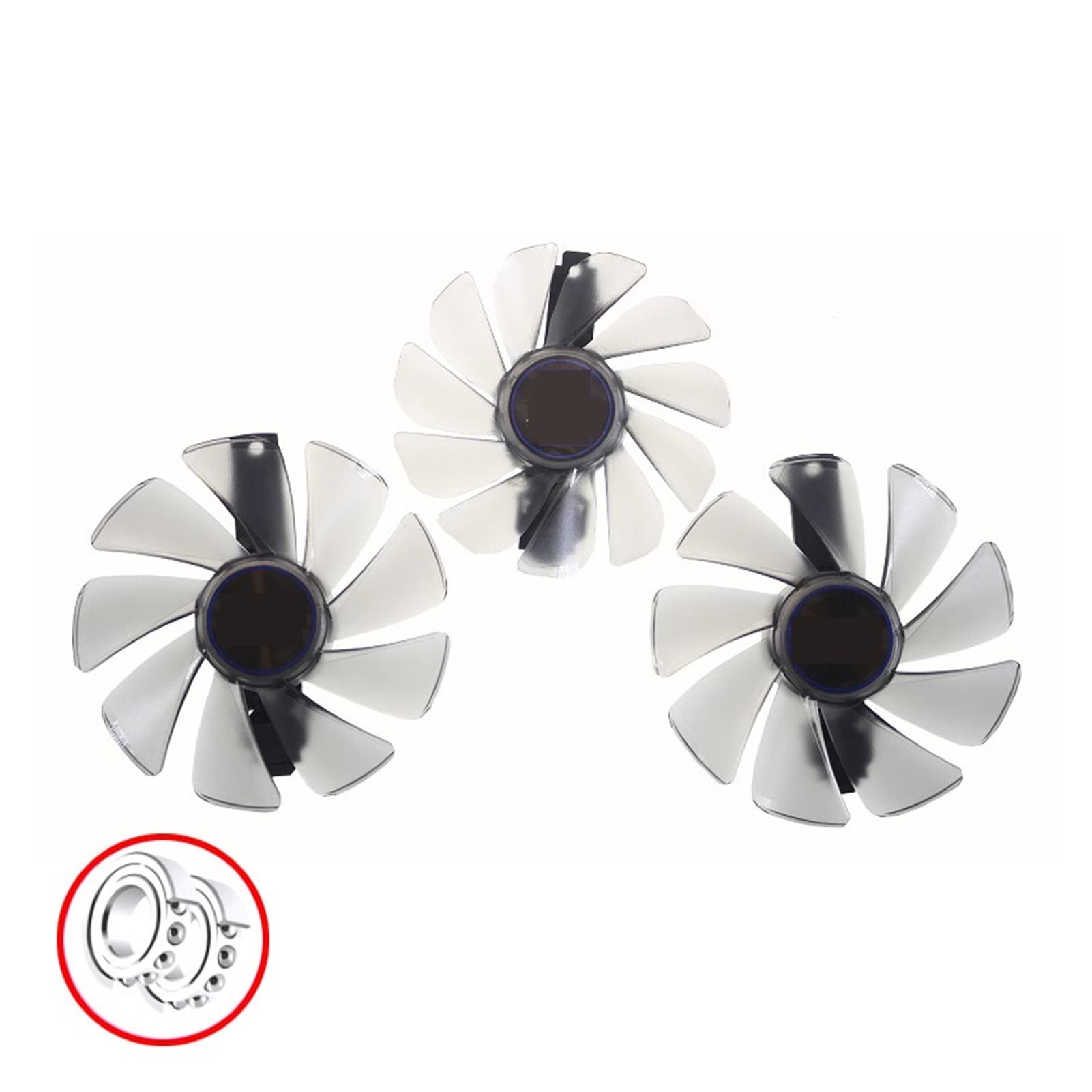 REMSEY CF1015H12D CF9010H12D RX5700 ARGB Tarjeta de gráficos Ventilador Compatible for Zafiro RX 5700 XT 8GB Nitro + Tarjeta de Video de edición Especial Ventilador de refrigeración Kindly (Color : 3