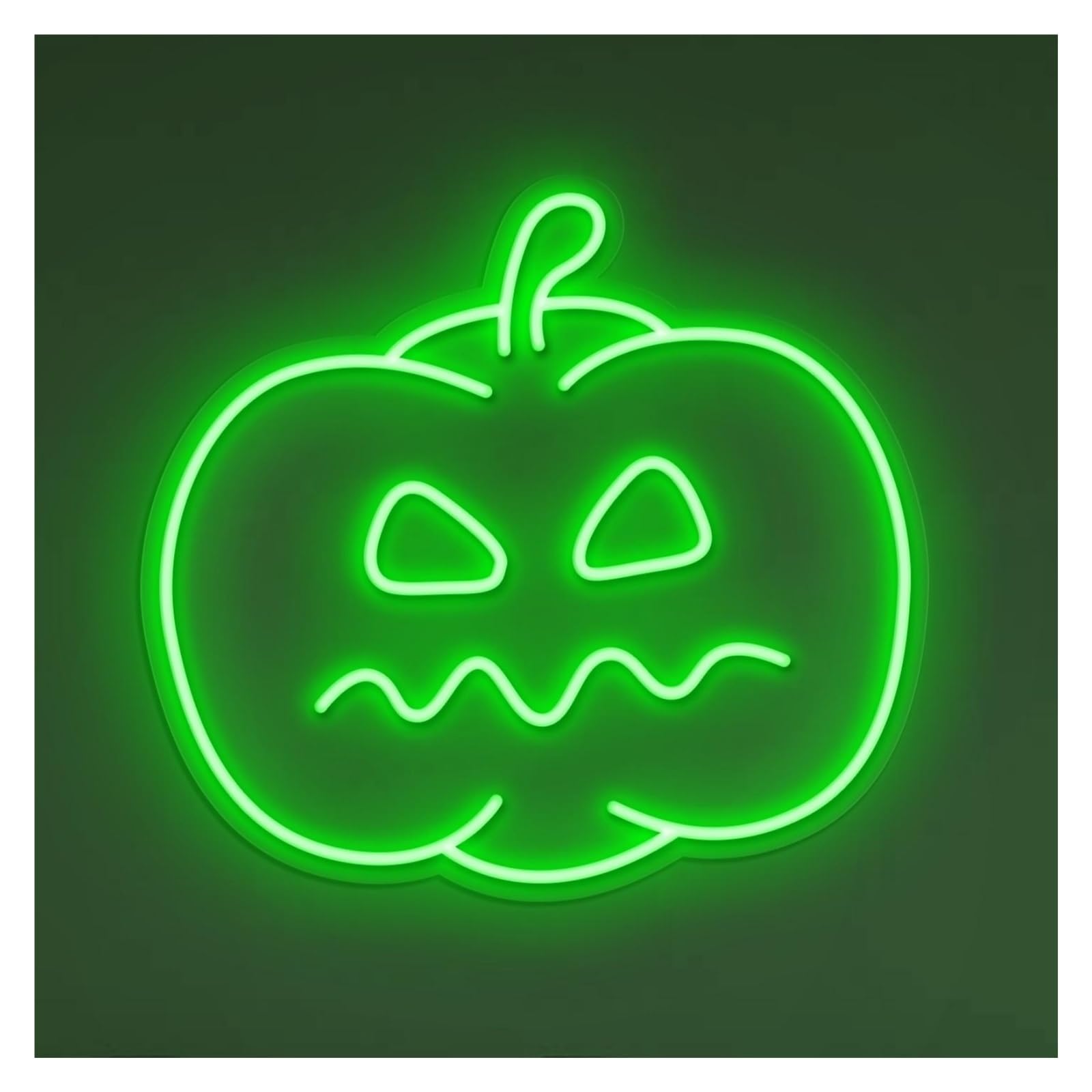 RONGCH Hanging Art Signs Spooky Pumpkin Neon Sign, Suitable for Festival Party Decor with Brightness Adjustable 41cm