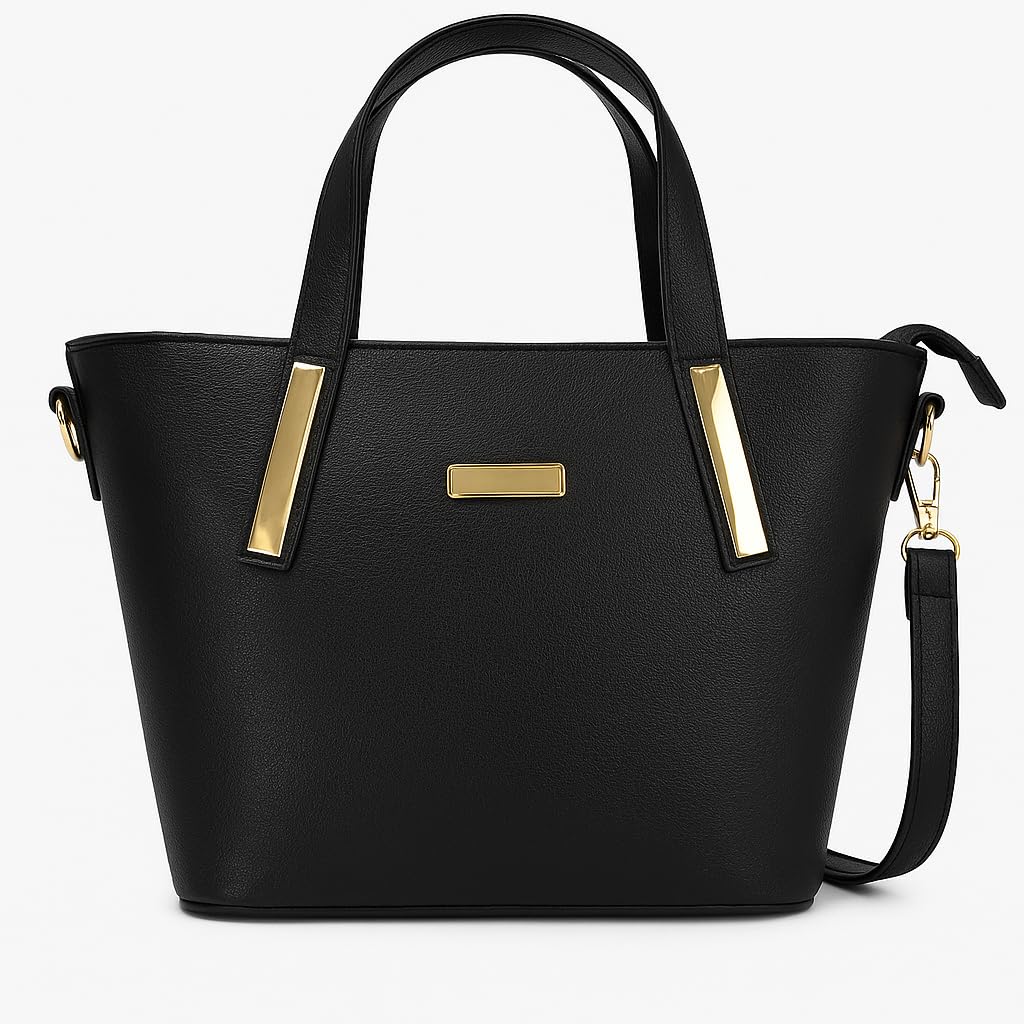 Elegant Ladies Handbag with Golden...