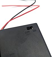 Vista 6 de FainWan 2 unids cable de plomo de plástico 3 x 1.5 V AA Baterías Celular caja titular caso negro