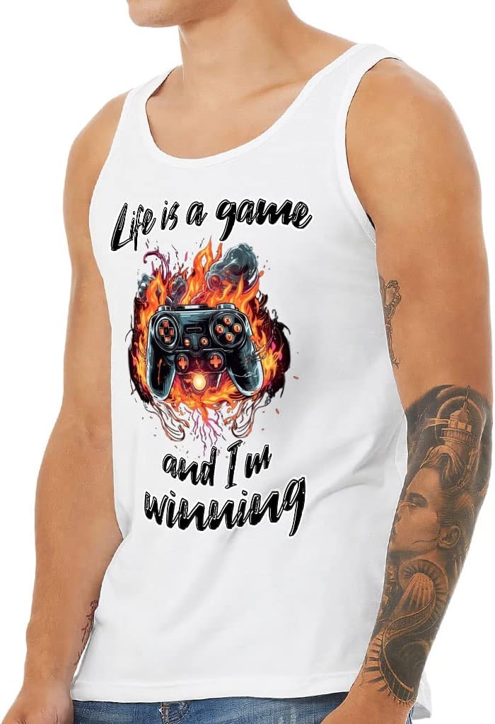 Life is a Game Tank - Cool Workout Tank - Gamepad Jersey Tank