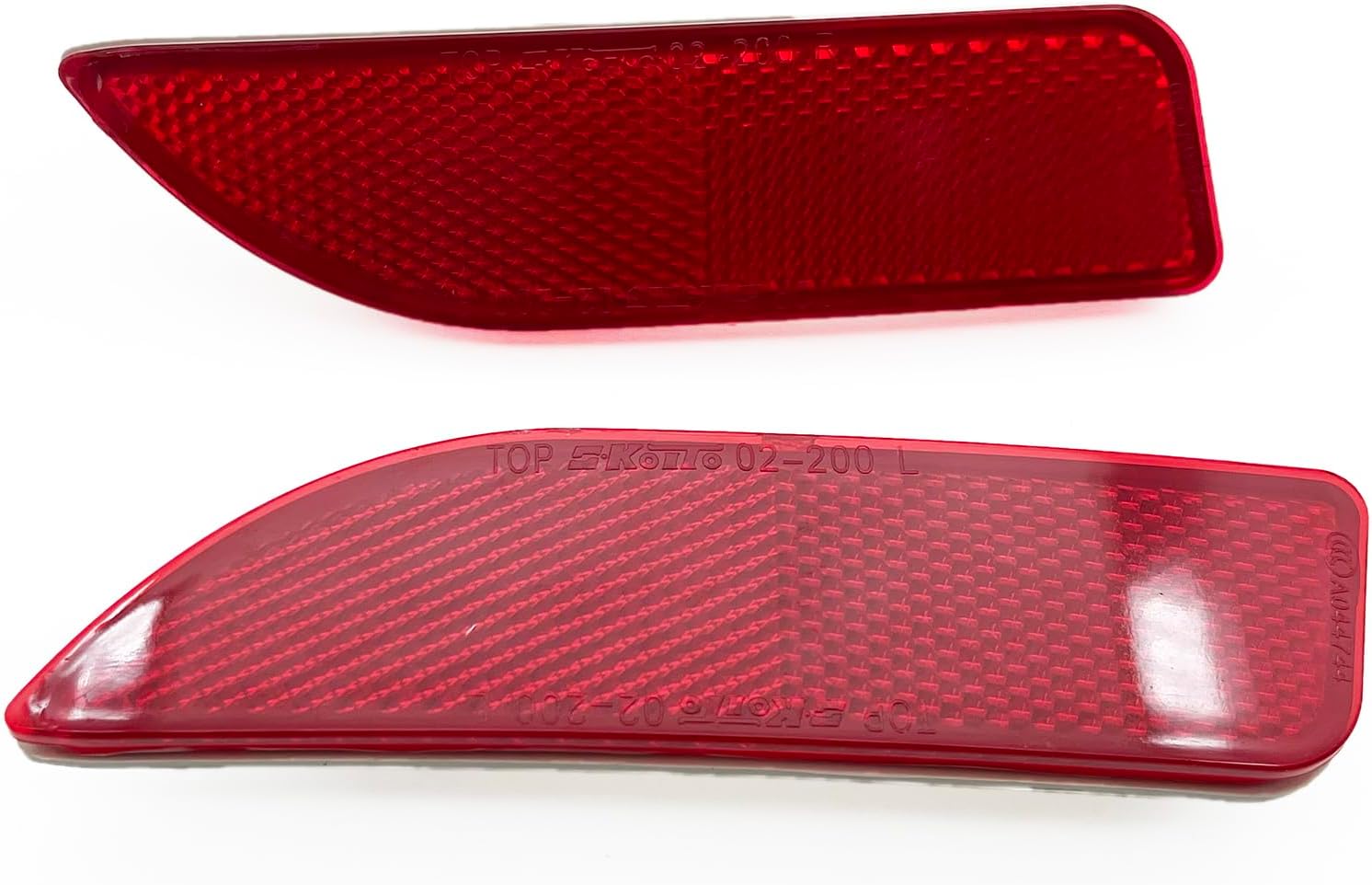 Rear Bumper Reflector Lights Fits For Toyota Corolla 2011 2012 2013 (Left + Right) Red Lens Function as Tail Brake Lamps