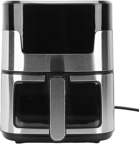 Miniatura 7 de Jectse Freidora multifuncional 10 en 1 sin aceite de gran capacidad de 6L con ventana, cocina eléctrica para cocina, interfaz de funcionamiento