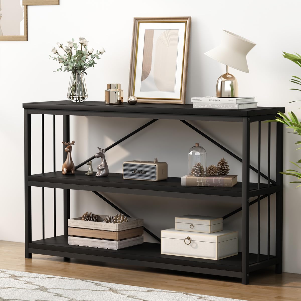 17 Stories Table De Bout Avec Station De Charge, Table D'appoint à Plateau Rabattable étroit