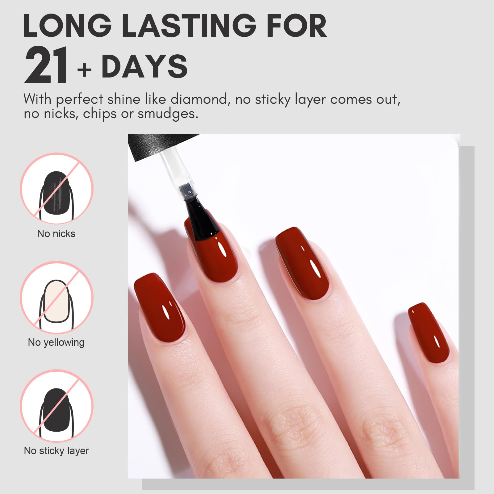 Makartt Builder Nail Gel with Top Coat Nail Polish & Base Coat Set - Image 4