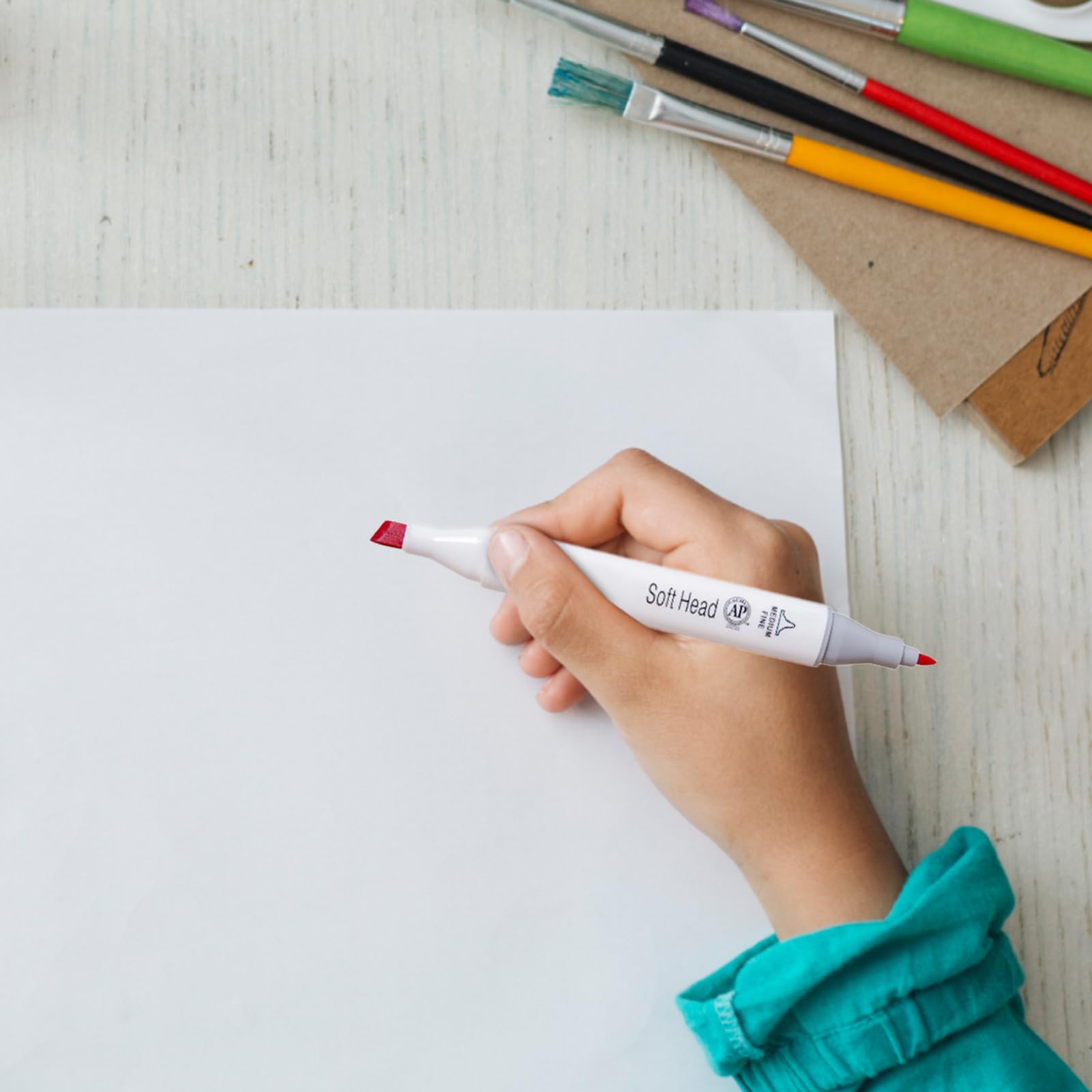 Générique Feutres Artistiques 80 Pièces Double Pointe Séchage Rapide