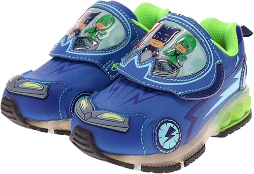 PJ Masks Toddler Light Up Shoes, Athletic Shoe with Hook and Loop Strap