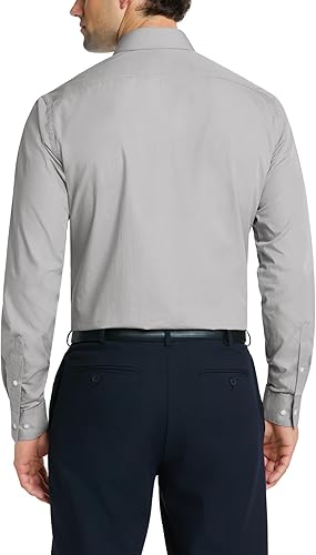 Miniatura 2 de Van Heusen - Camisa de vestir para hombre, de popelina ajustada lisa