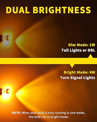 Miniatura 5 de Bombillas LED 3156 3157 3057 4157 T25 amarillo ámbar, 60 chips SMD súper brillantes para coche camión, luz de marcha atrás, luz trasera de señal de