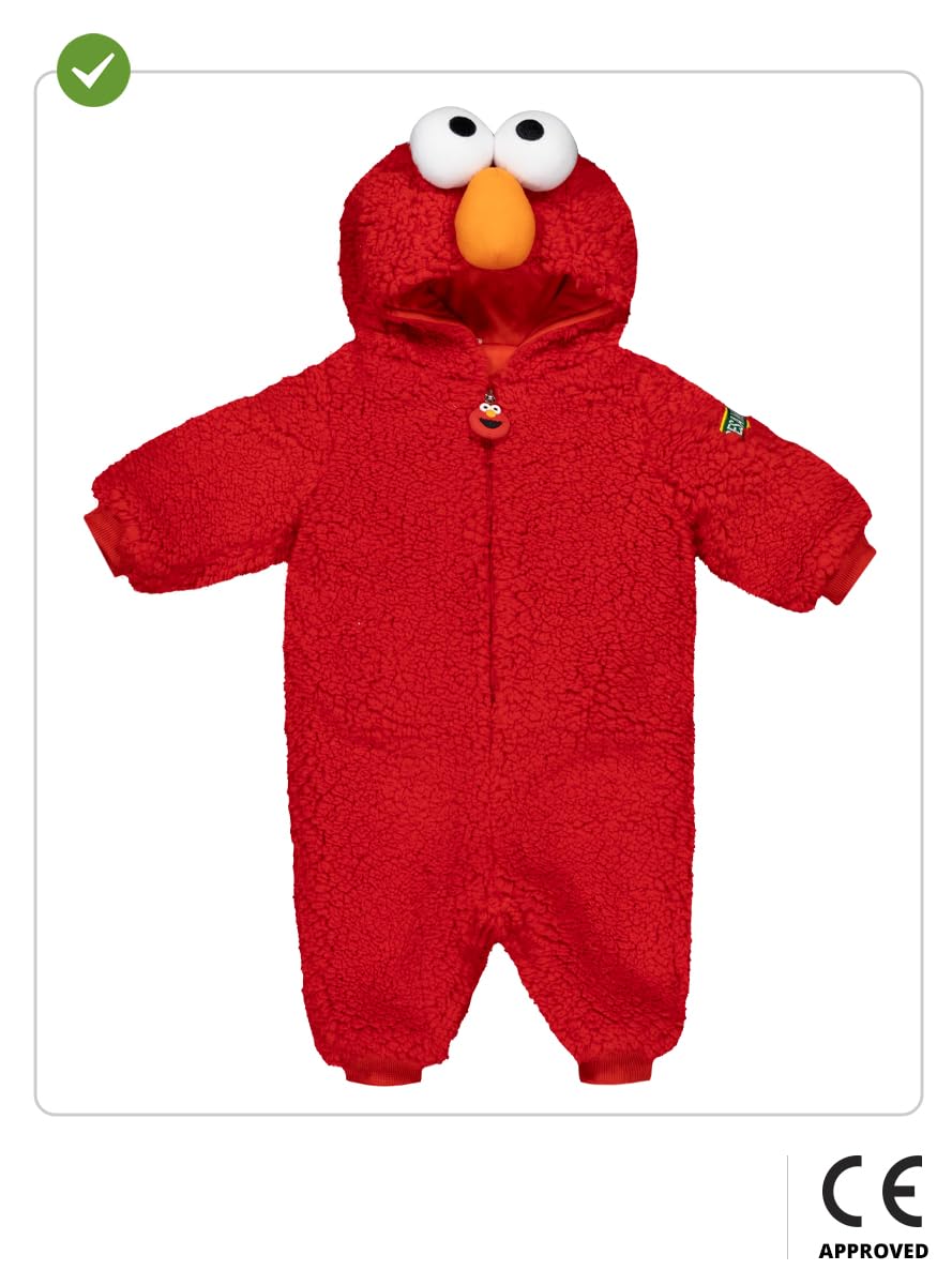 Funidelia | Costume di Elmo - Sesame Street per neonati Sesame Streets & Films & Series - Costume per neonati e accessori per Feste, Carnevale e Halloween