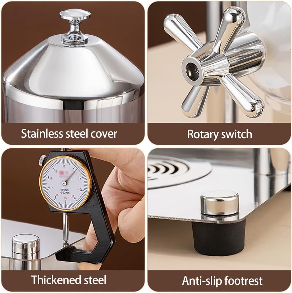 Commercial Cereal Dispenser, Multifunctional Rice Dispenser, Cereal Storage Container with Lid, Dry Food Dispensers, Large Capacity, for Hotel, Coffee Shop, Restaurant