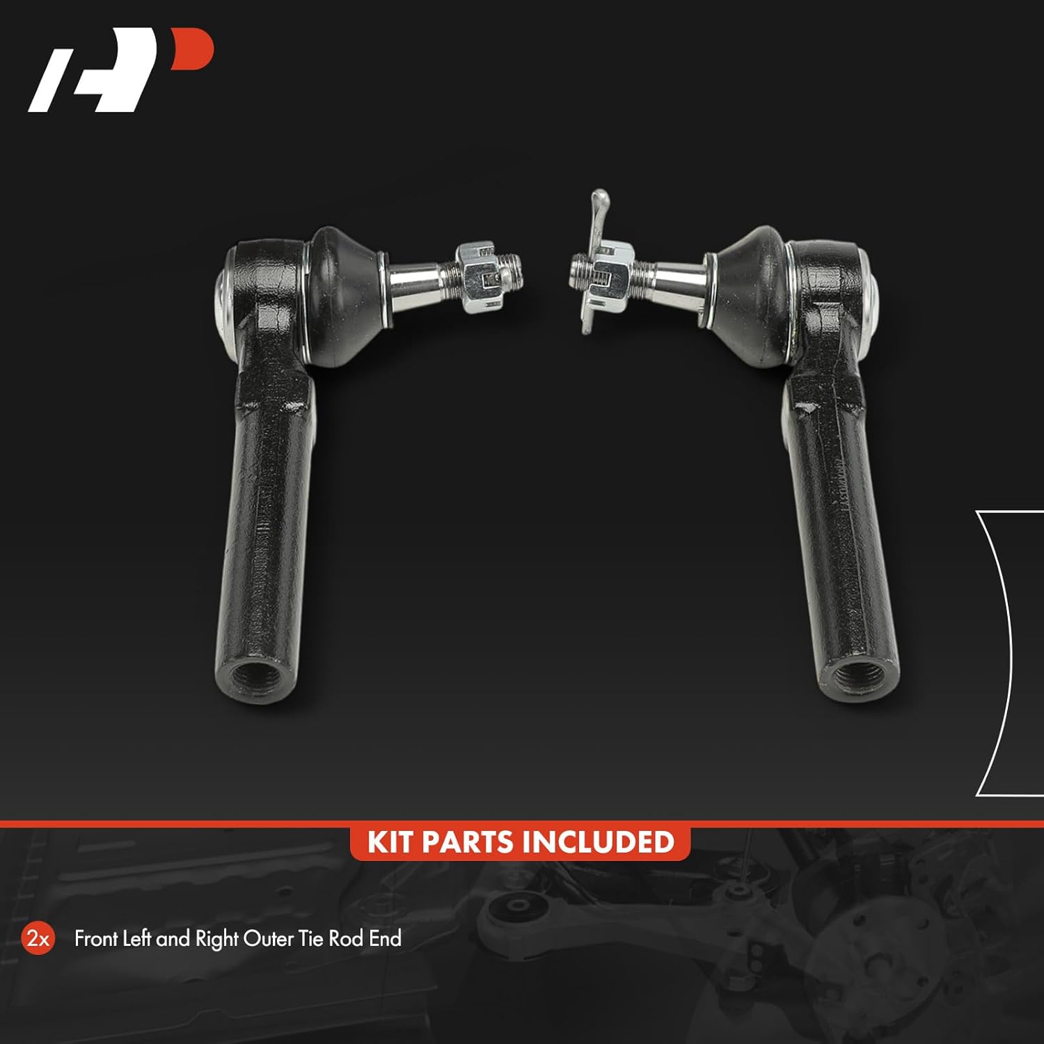 A-Premium 2 x Front Outer Tie Rod Ends, Compatible with Dodge Grand Caravan 2008-2020 & Chrysler Town & Country 2008-2016 & Volkswagen Routan 2009-2014 & Ram C/V CV 2012-2015