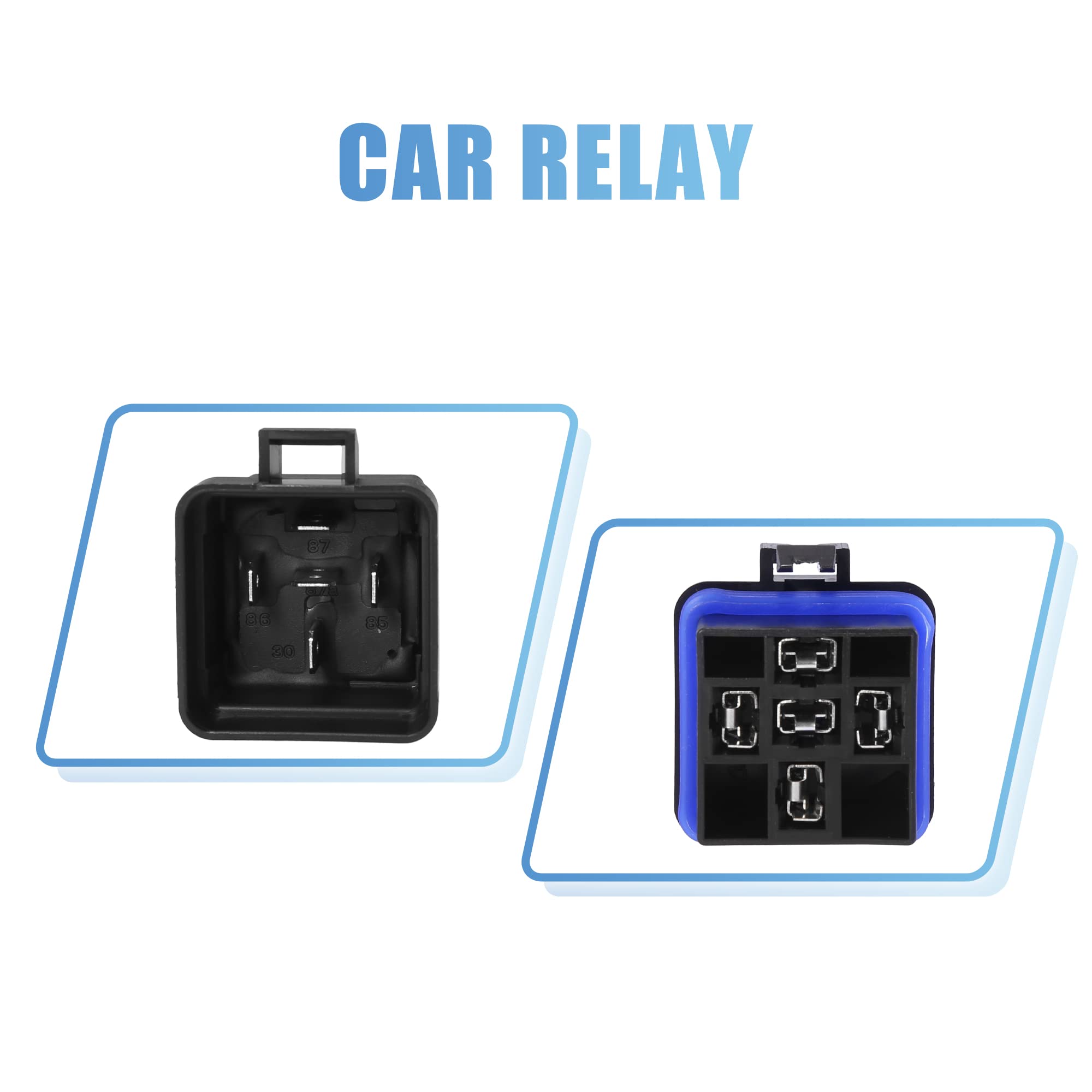 X AUTOHAUX 5pcs 5 épingle DC 24V 40A Voiture Universel Imperméable Relais Interrupteur Alimentation