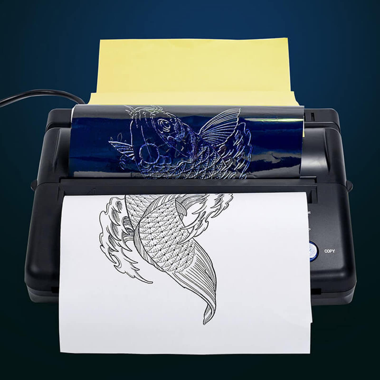 Yesalwas Tattoo Transfer Paper - 15 Sheets A4 Size 4-Layer Thermal Stencil Paper For Tattoo Artists