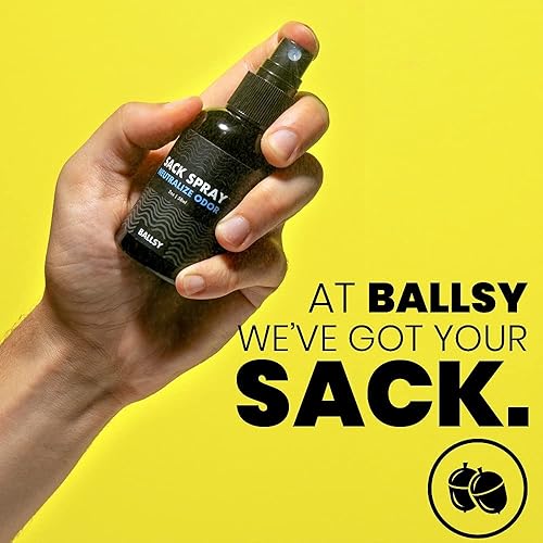 Miniatura 9 de Ballsy Spray corporal e ingle, desodorante para hombres, neutraliza el olor y la irritación de la piel con extractos de árbol de té y aloe vera,