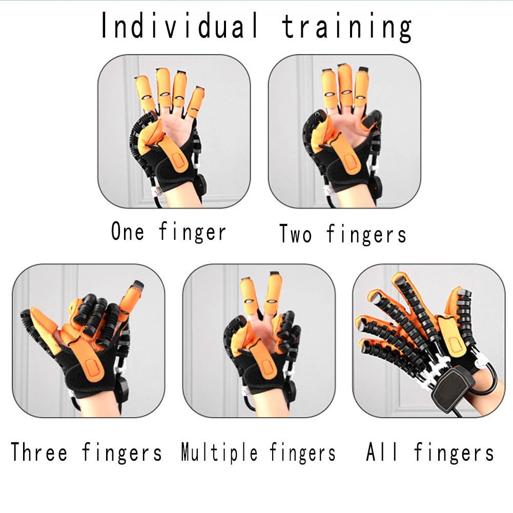 Guanto Robotico per Riabilitazione della Mano – Fisioterapia e Allenamento delle Dita per Ictus, Paralisi Cerebrale e Recupero Funzionale Left L