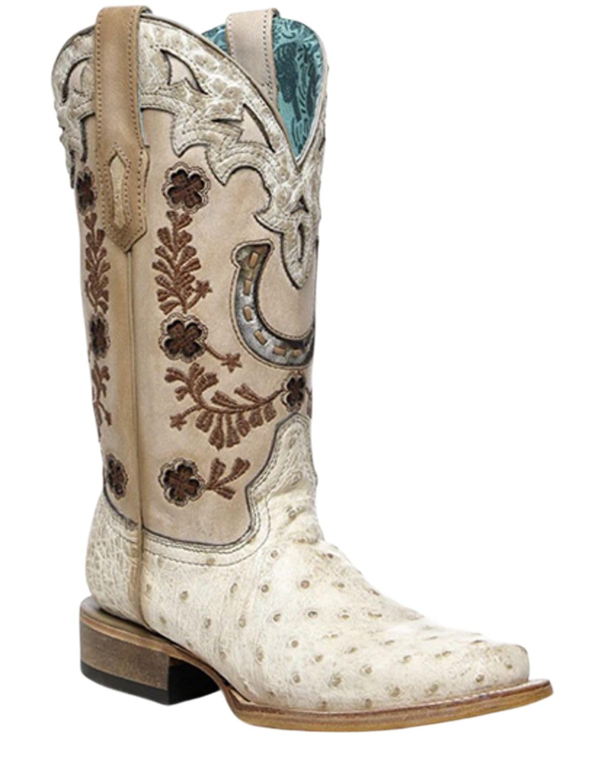 Womens Exotic Horseshoe Western Boots