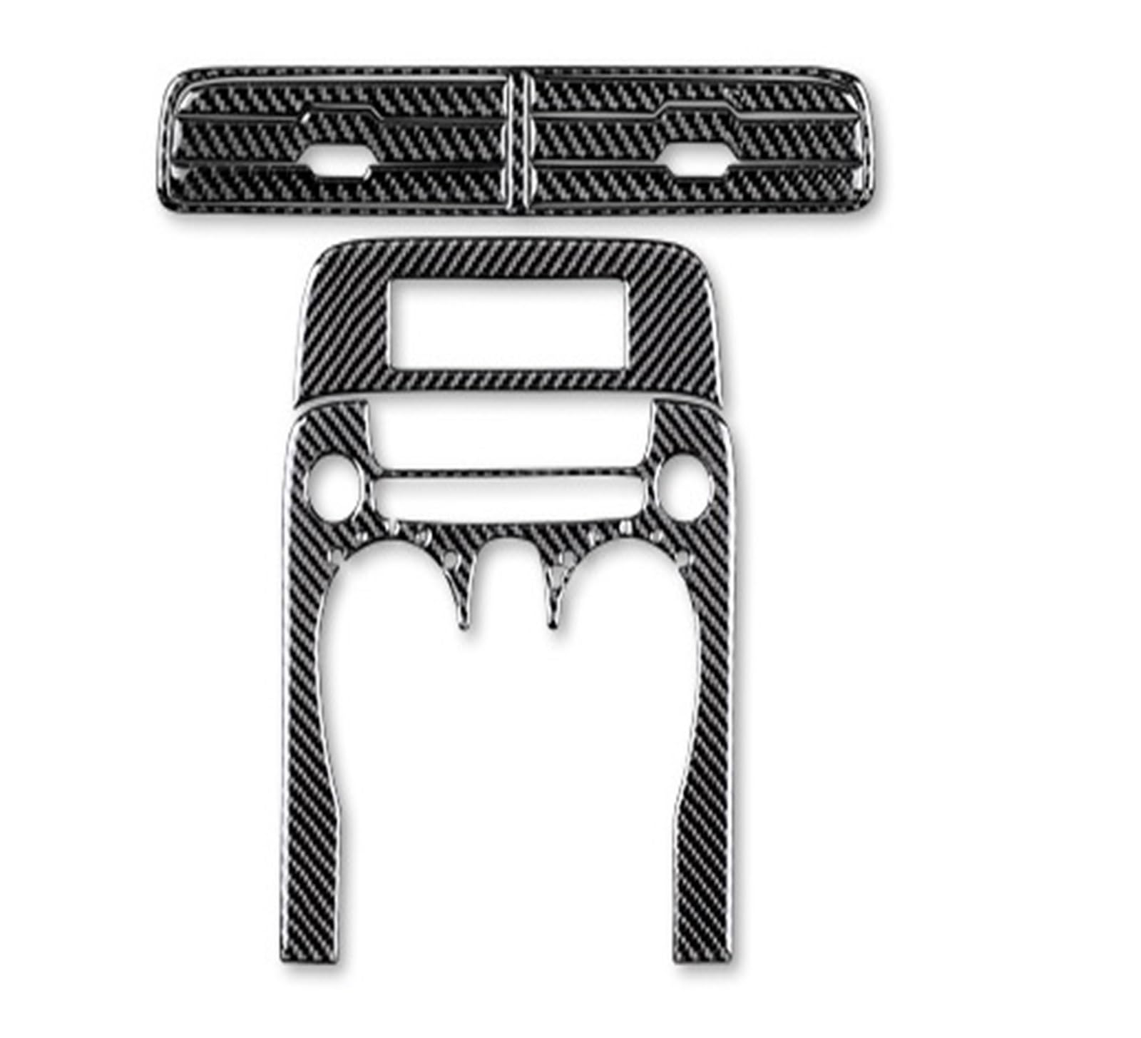 Interior Trim for Chevrolet for Camaro 2010 2011 Interior Trim Car Air Conditioning Switch Panel Cover Real Carbon Fiber Sticker Cover Trim Sticker(Whole Set Black)