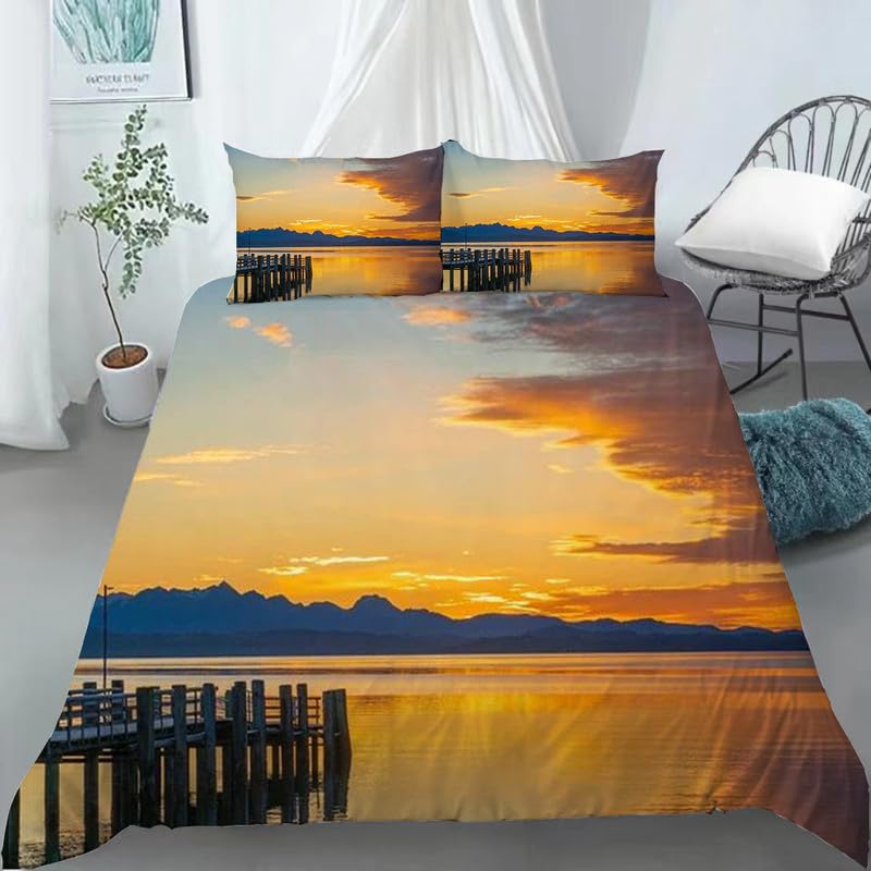 Funda nórdica cama 135 de microfibra beige con dos fundas de almohada de 50x75 cm