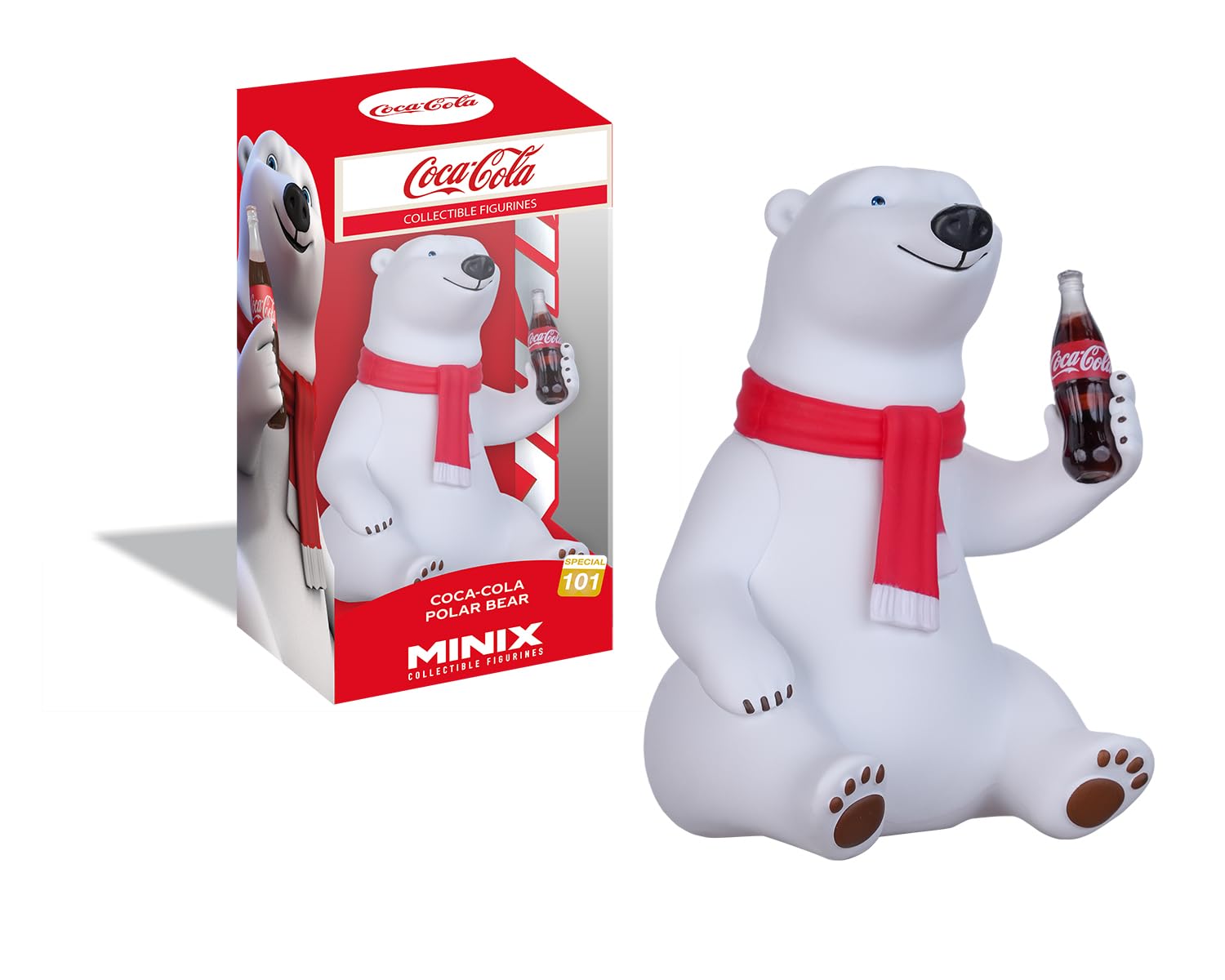 MINIX - Special Character #102 - Coca Cola - Polar Bear - Collectible Figure 12cm