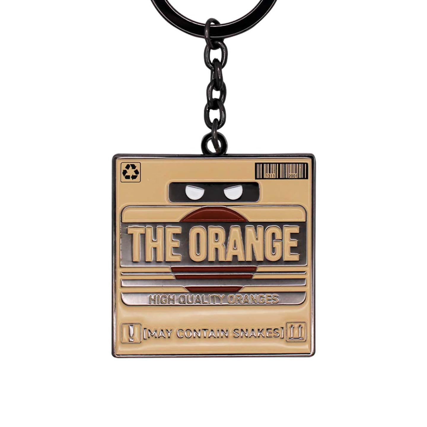 Portachiavi Metal Gear Solid 2 The Orange Cardboard Box Limited Edition - Official Metal Collectible Ispirato al classico gioco Stealth - Regalo per giocatori e fan di MGS