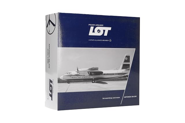 Foto 5 de 5 de herpa avión en Miniatura Lot Polish Airlines Antonov AN-24B, Escala 1:200, artículo de colección