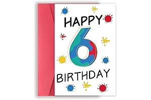 YiKaLus: Happy 6th Birthday Card for Your Precious Child