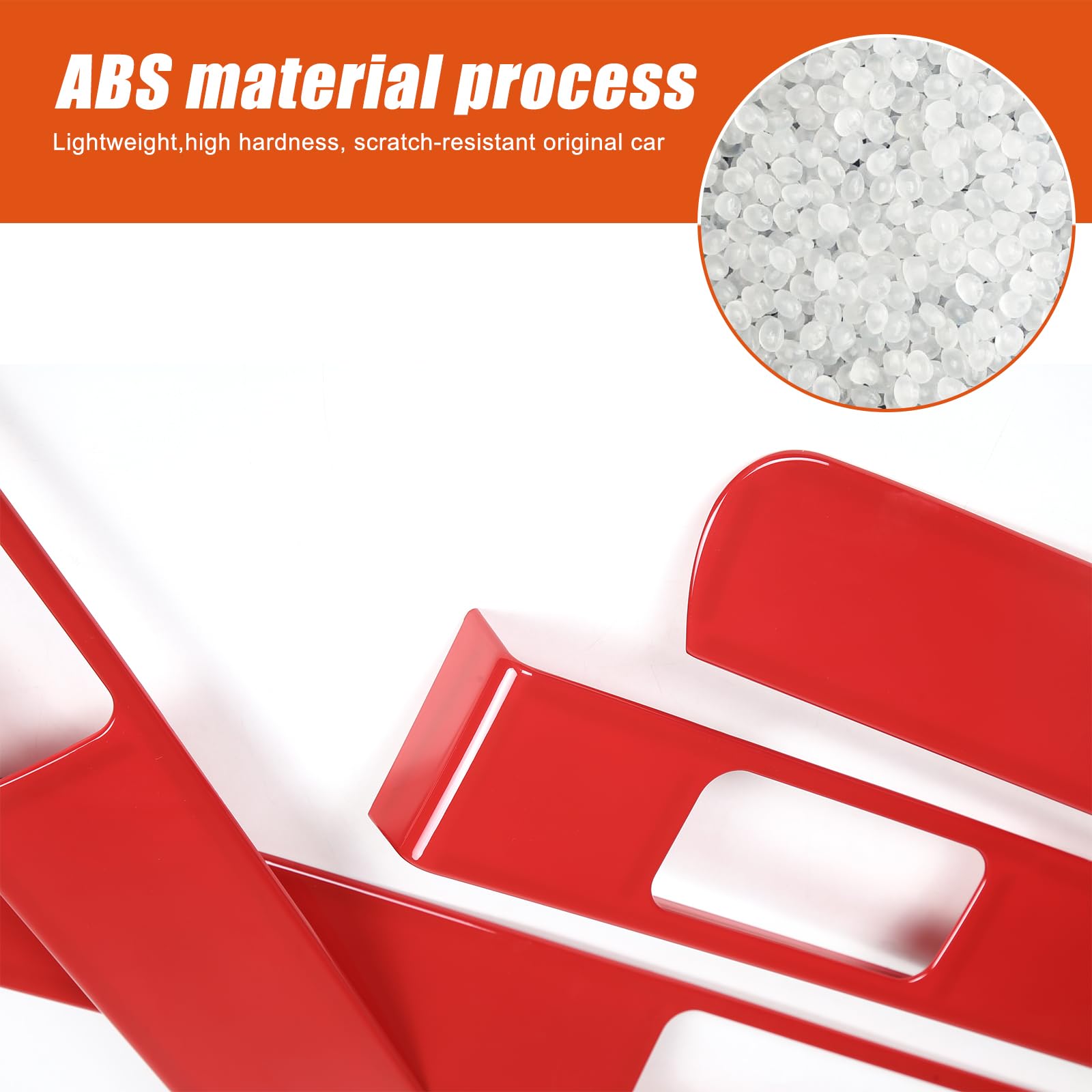 ABS Car Doors 4pcs Look Interior Door armrest Window Switch Panel Cover Sticker Compatible with Ineos Grenadier 2020-2024 — view 4