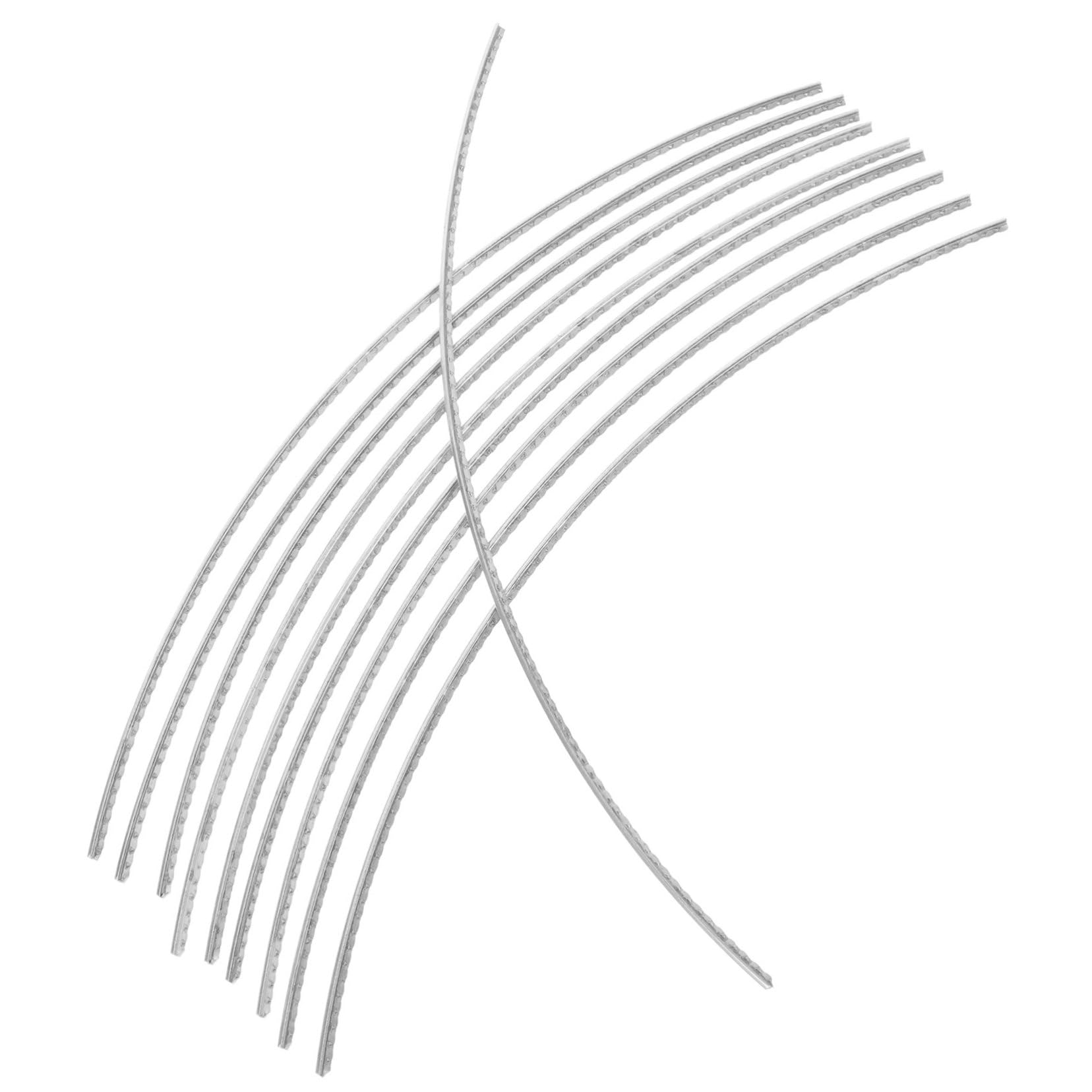 FAVOMOTO 10 Pieces Electric Guitar Frets Accessories For Electric Guitar Fingerboard Metal Guitar Fret Wire Classic Electric Guitar Cable Cupronickel