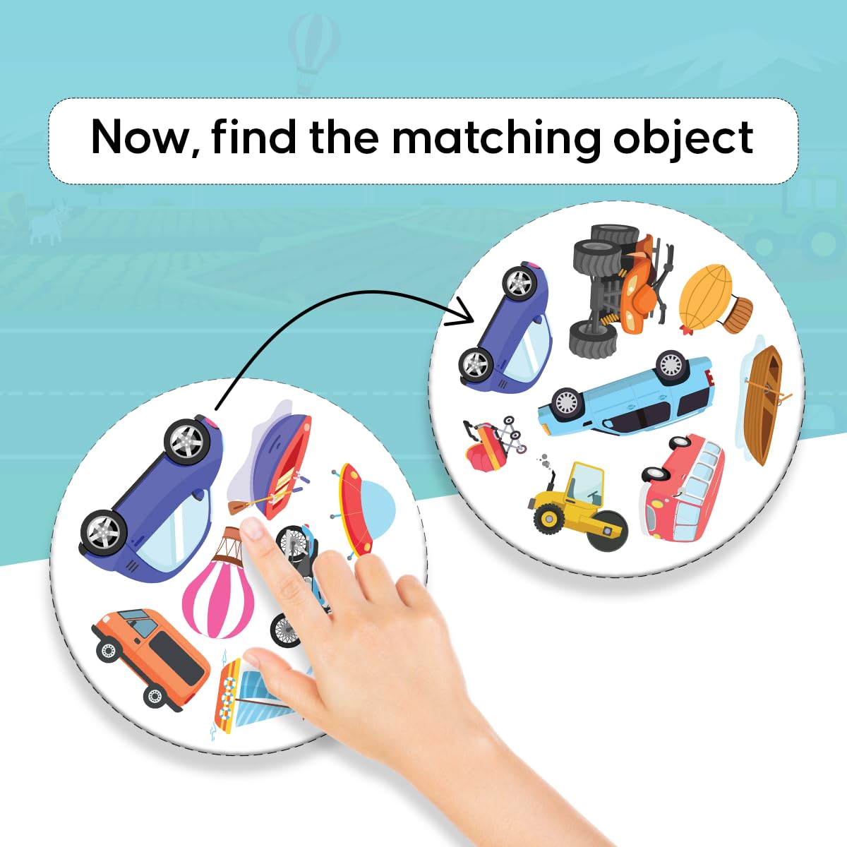 GiniMini Transport Frenzy – 57 Transport -Themed Educational Cards for Kids 3+ | Vocabulary & Matching Skill Builder | Fast Observation Game for Toddlers | Family & Travel-Friendly Learning Toy 2