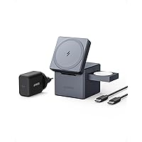 Anker MagGo Caricatore Wireless iPhone Cube 3 in 1 con MagSafe 15W