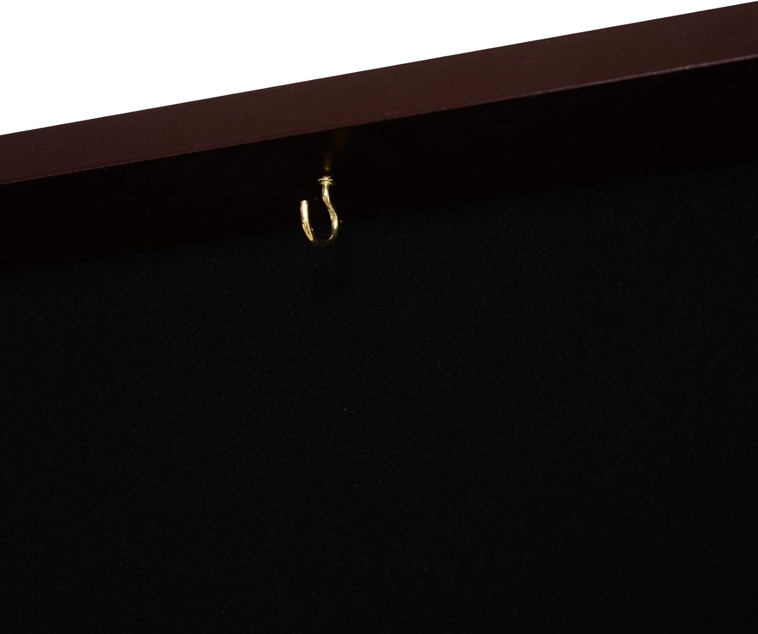 HOMCOM 32” x 24” UV-Resistant Sports Jersey Frame Display Case - Cherry Brown : Sports & Outdoors