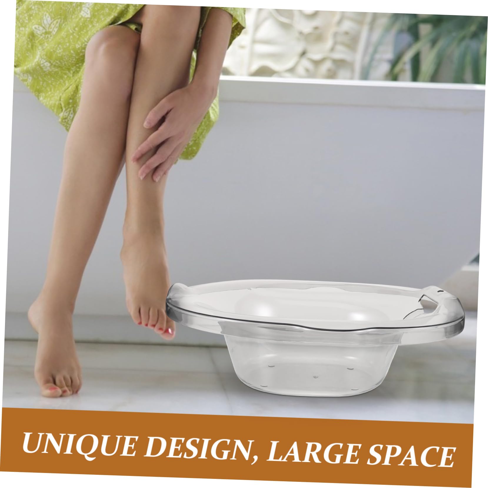Sitz Bath Toilet Seat in Plastica, Sedile Bagno per Post Parto | Ampio Spazio Interno, Design Unico, per Donne in Gravidanza, Vasca Sitz per Igiene Quotidiana