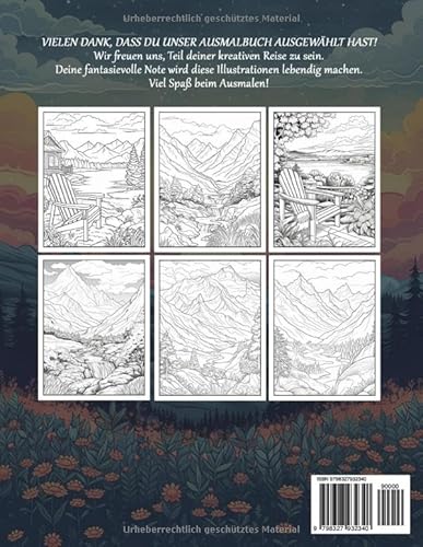 Gelassenheits-Landschaften Malbuch für Erwachsene: Gelassenheitslandschaften Erwachsenen-Malvorlagen