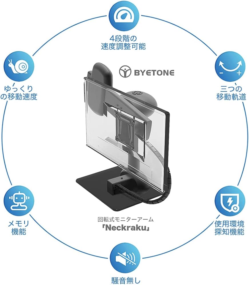 回転式モニターアーム 【4.1kg対応サイズ 10-24インチ】 Amazon.co.jp: 回転式モニターアーム NeckRaku Stand 【4.1kg対応