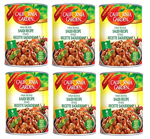 Al Amin Foods California Garden Premium Fava Beans Saudi Recipe ( Kashnah ) 6 Cans 16oz/450g each