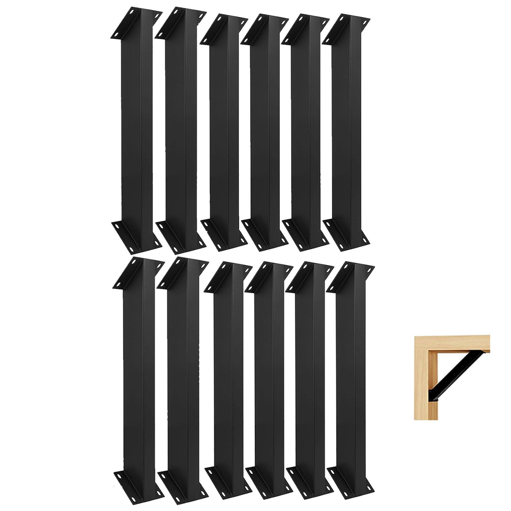 LQSYBHD 45 Degree Angle Support Bracket Pergola Kit Heavy Duty Connector Brace Bracket Kit for Pergolas Gazebos Patio Pergolas Log Cabin Kit Heavy Duty Connector(Size:12pcs)